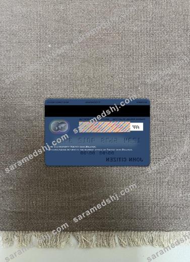 Belarus Paritet bank mastercard photolook back
